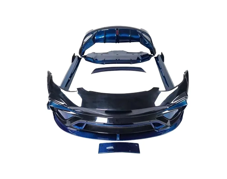 

Semi Carbon Fiber Front Bumper Rear Bumper Wheel Arch Side Skirt Spoiler for Imp Style Model 3 Body Kit Tesla Model 3