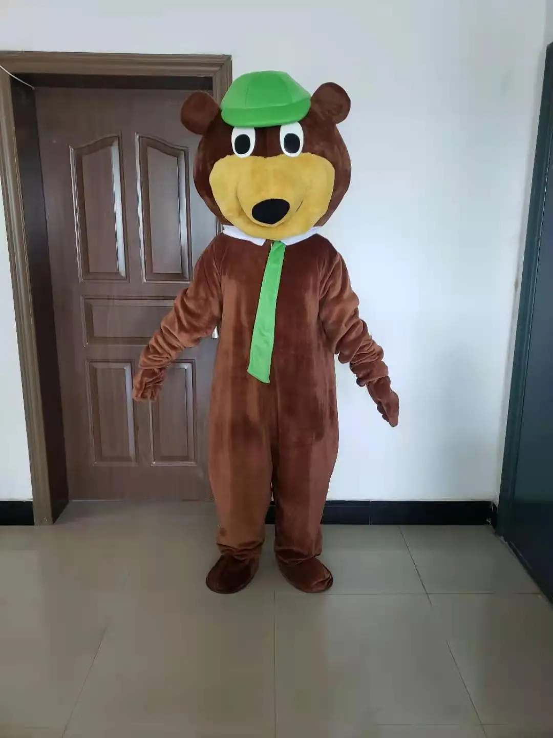 Costume de mascotte d'ours Yogi personnalisé, kits de cosplay d'anime de paupières, robe de carnaval de thème de bande dessinée