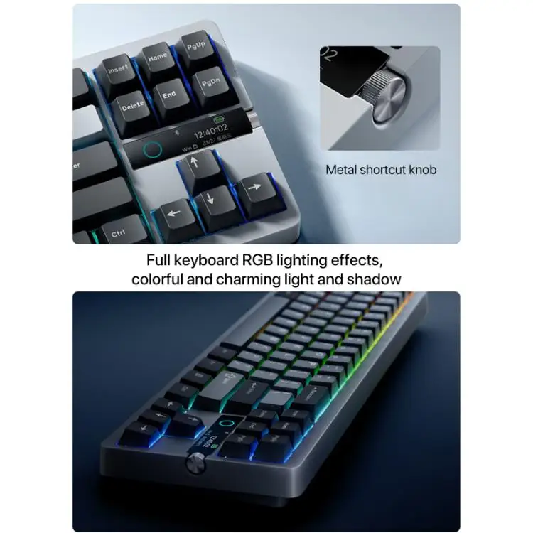 Newest Mechanical Keyboard MK71 Pro Wired / 2.4G / Triple Mode Gaming Keyboard Ultra-Portable Usb Keyboard Set