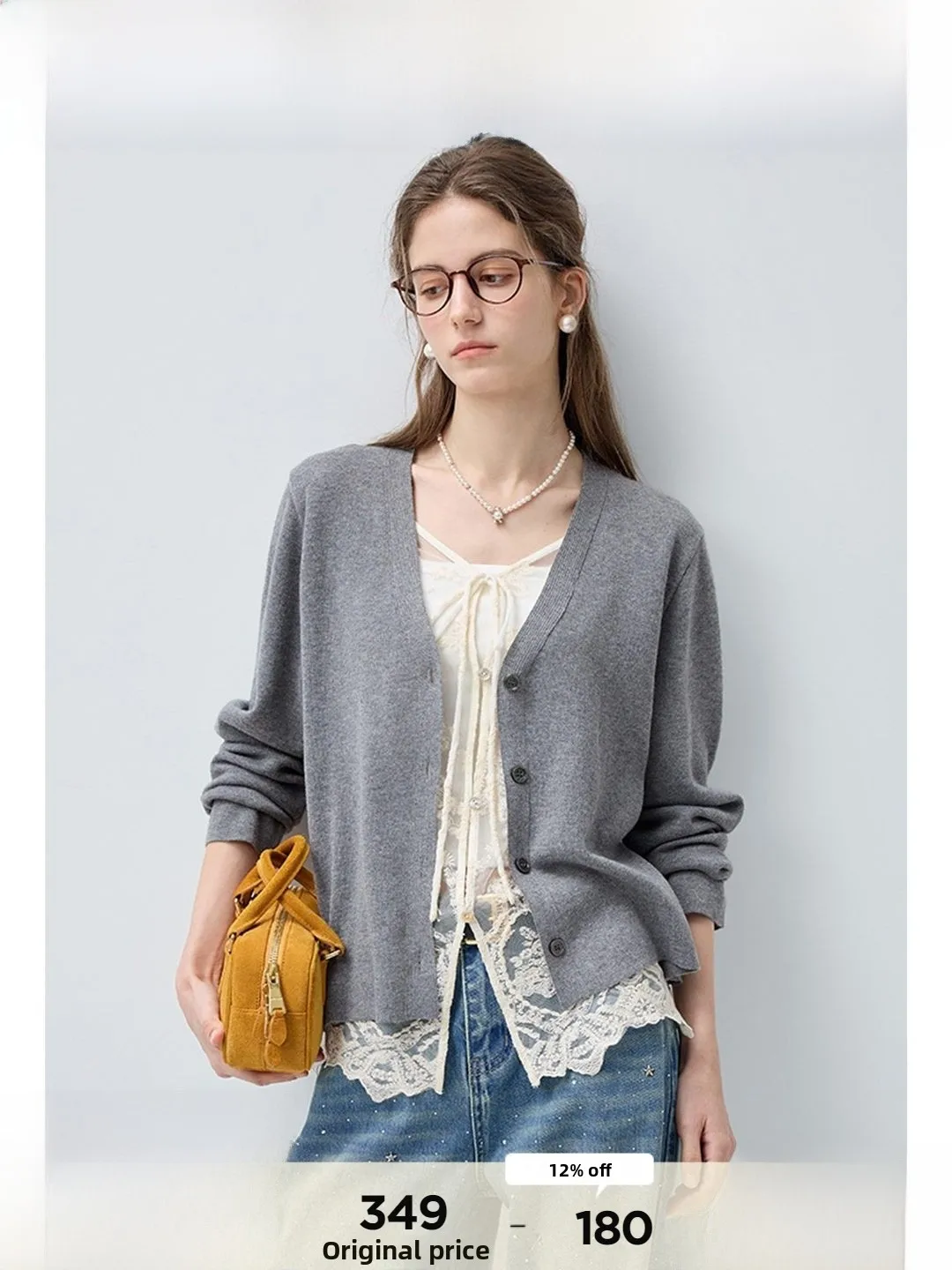 

Spring New Arrival plus Size Women's Knitted Woolen Sweater V-Neck Long Sleeve Breathable Comfortable Korean Style Top