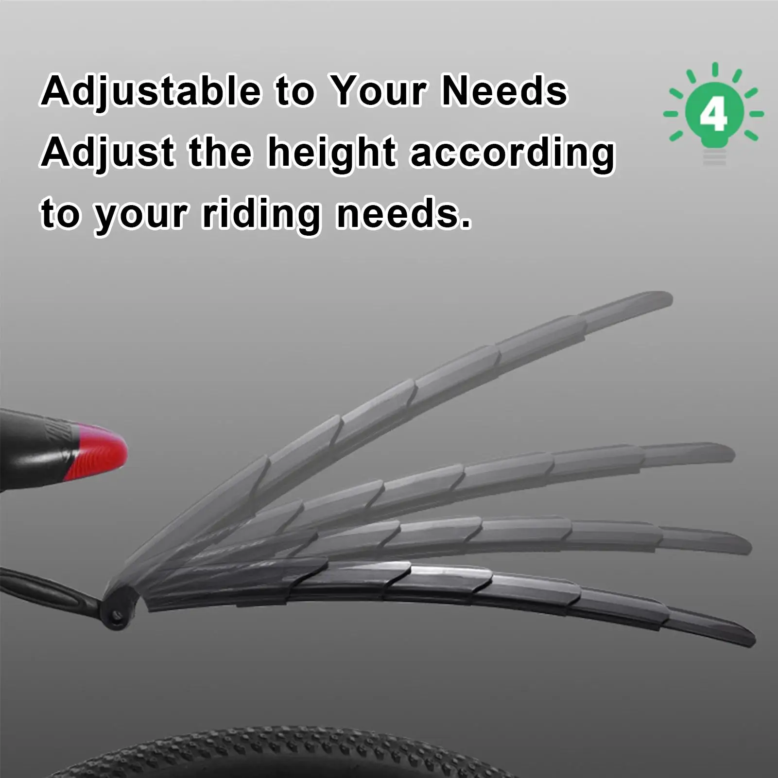 Bike Fenders Telescopic Bicycle Front And Rear Fenders Extendable Bike Mudguard For Travel Mountain Trail Road Trip Commuting