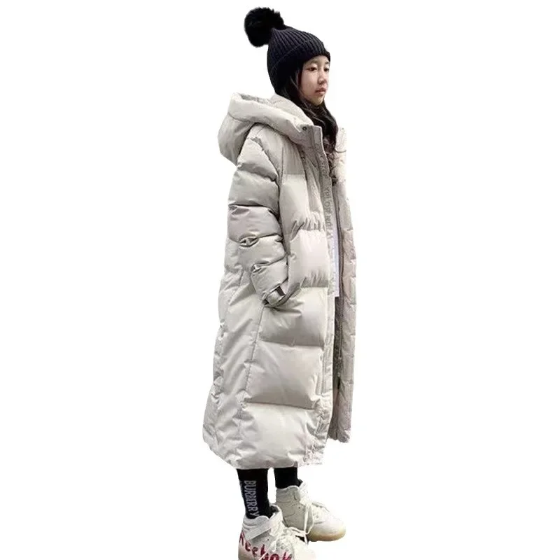 Winter Clothes for Girls Thick Warm Long Parkas Fashion Casual Hooded Down Jacket Kids Outerwear 10 12 13 Years Teen Child Coats