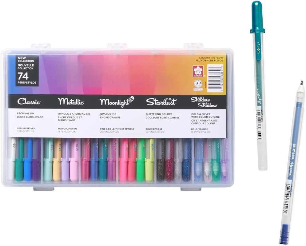 

Набор чернильных ручек - Художественные проекты DIY - Размеры точек с футляром для хранения Разные цветные чернила со специальными эффектами - Горячая распродажа