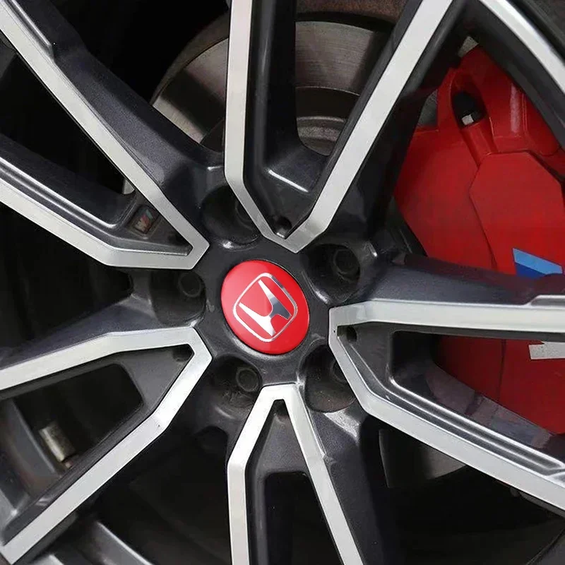 ملصق معدني لغطاء مركز عجلة السيارة ، ملصق ديكور عجلة السيارة Honda cival corda ، 56 ، 4 Badge