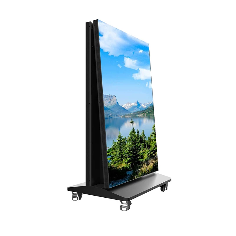 P1.8 LED Advisement Player Electronic Poster Screen Supports Synchronous Display for Scenarios Such As Meeting Broadcasts