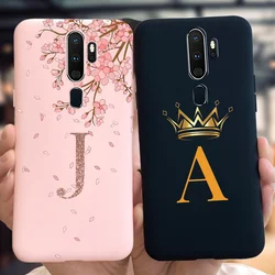 For OPPO A5 A9 2020 Case Luxury Crown Letters Couple Phone Cover For OPPOA5 OPPOA9 A 9 A 5 2020 A11X CPH1931 CPH1959 Soft Bumper