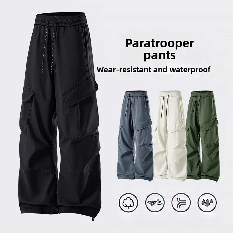 

Водонепроницаемые штаны десантника с композитной сетчатой поверхностью, уличная спецодежда, брюки, весна-осень, модные брендовые брюки с карманами