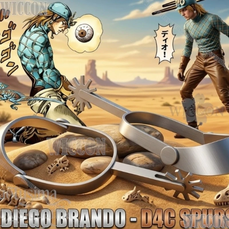 

Diegoo Brandodo Riding Boot 3D Polylactic Acid Silver Spurs Accessories Roleplay Halloween Cosplay Jooooo Sbr Comic Con Festival