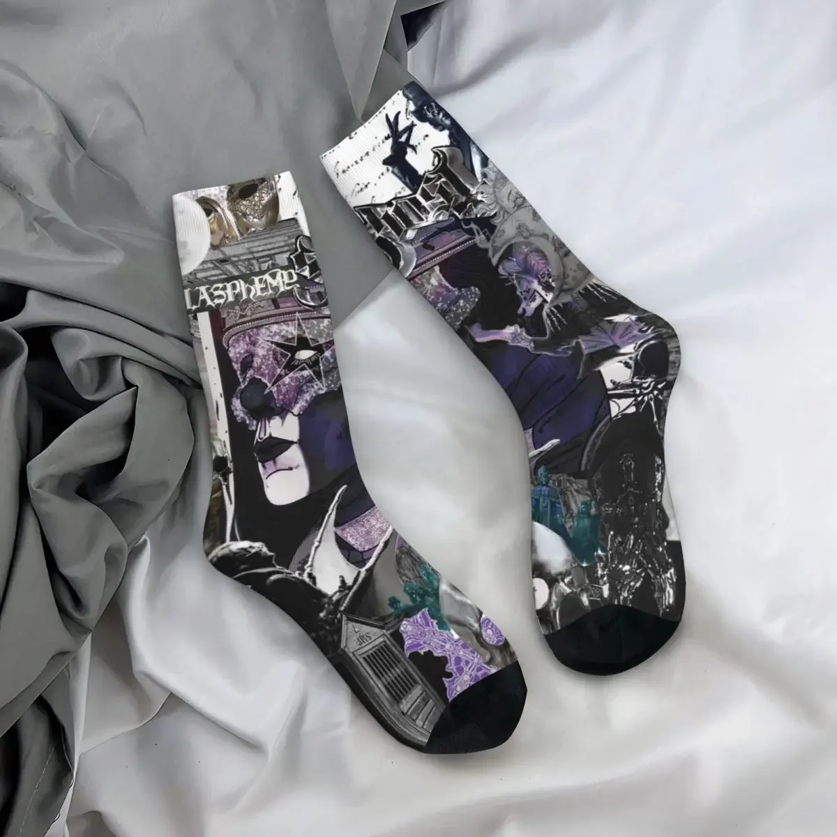 

Носки All Seasons Crew Stockings 2025 New Skeleta Album Ghost Band, модные длинные носки для мужчин и женщин, подарки на День святого Валентина