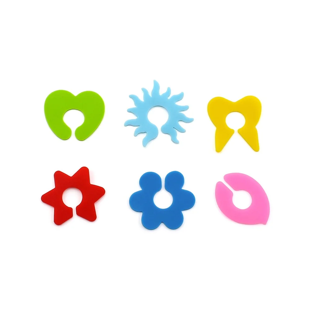 

6pcs Silicone Wine Glass Marker Colorful Petals Design Drink Identifier Non Slip Heat Resistant Eco Friendly Cup Label Party
