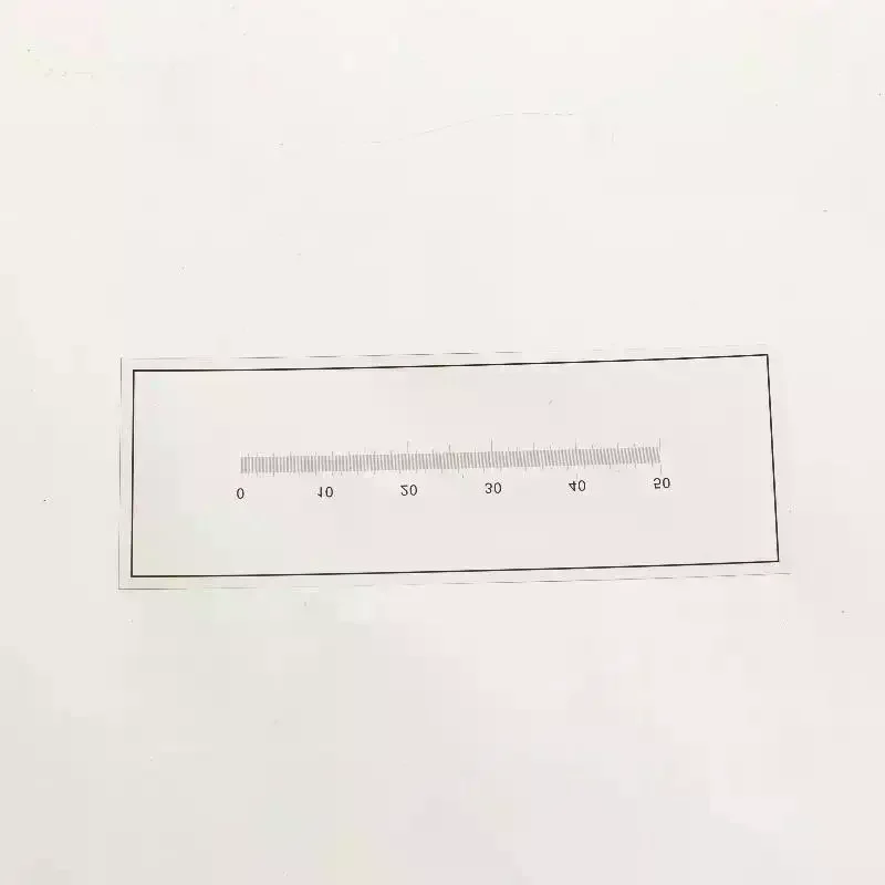 High Precision 0.1mm Div Microscope Micrometer Calibration Ruler 50mm Markings Transparent Film PET Measuring Tape Line