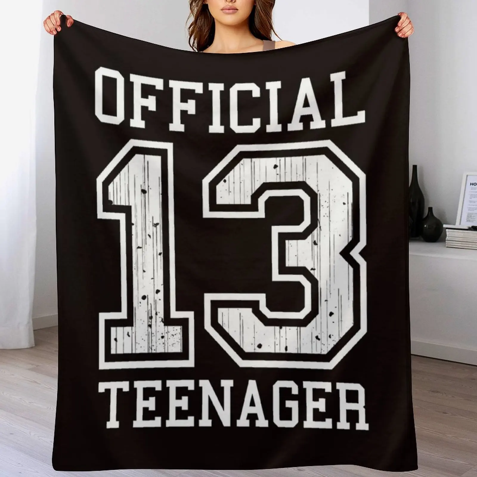 

Official Teenager 13th Birthday Gift For Girls Or Boys 13 Throw Blanket cosplay anime Plush Blankets