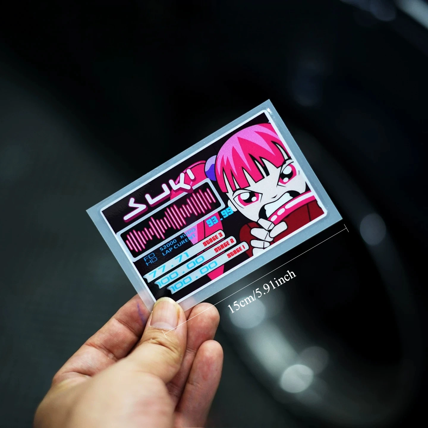 Personality Anime Cartoon Reflective Vinyl Decal Waterproof Sticker for Car Body Window Modification Decor