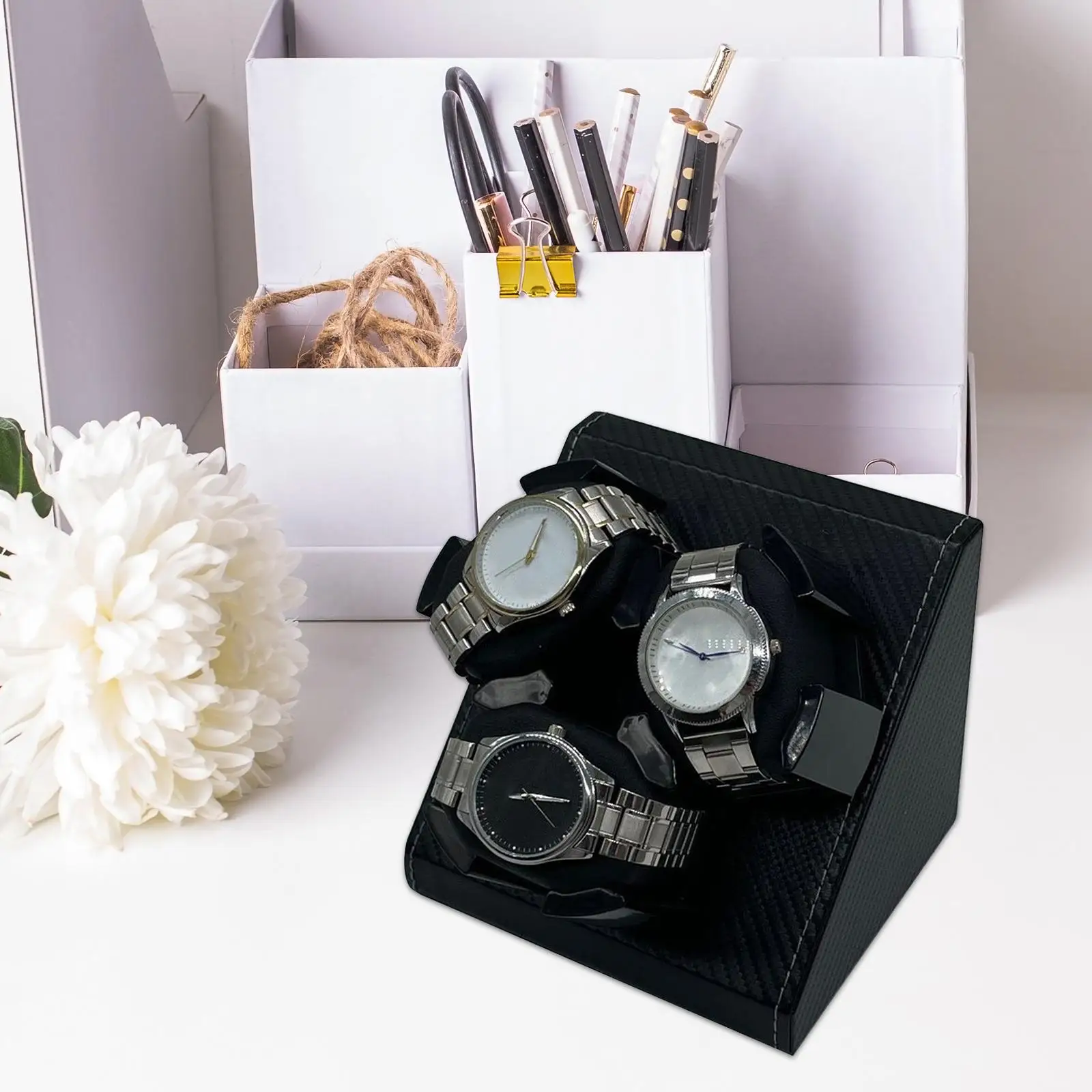 Automatic Watch Winder USB Watch Winder Box for Mechanical Watches Desktop