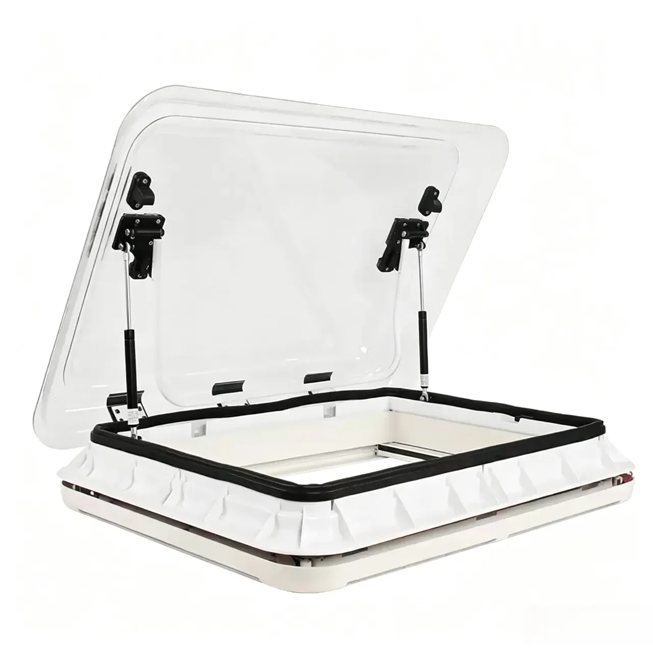 Acrylic RV Manual Ventilation Skylight 700x500mm Cutout With Sun Shade Insect Screen For Caravan Travel Trailer Roof Part