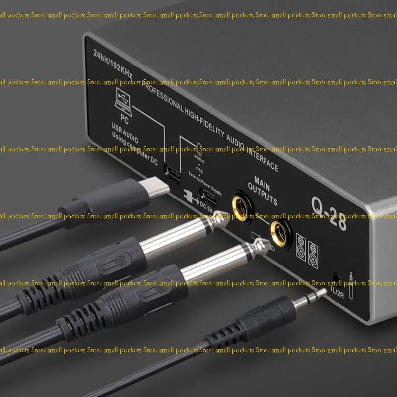 R1WD プラグアンドプレイ USB 録音サウンドカード メタルスタジオ品質オーディオインターフェイス