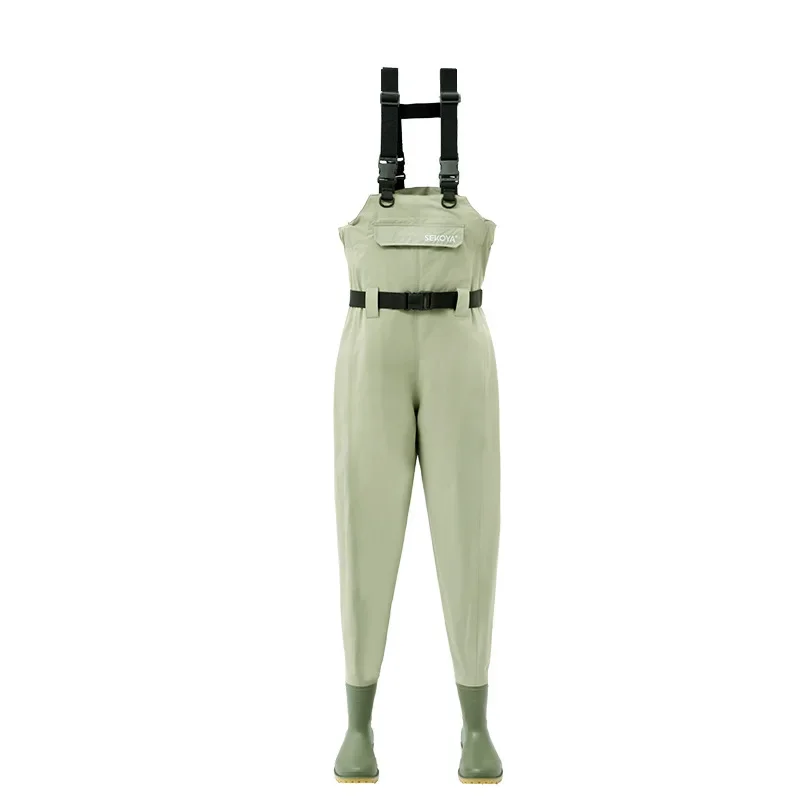Wading pants Luya wear-resistant waterproof launching pants stream fishing sea clothes outdoor full body rain pants protection