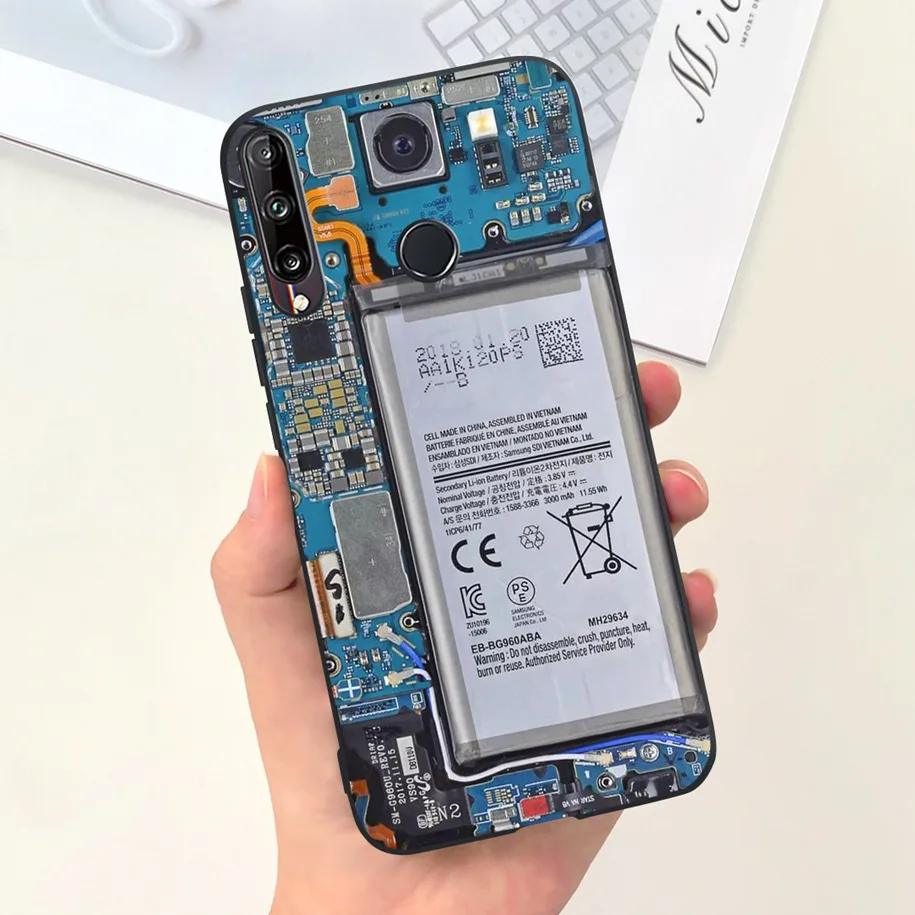 For Huawei Y7p Case ART-L28 ART-L29 Fashion Marble Flower Soft Silicone Phone Cover For Huawei P40 Lite E Honor 9C AKA-L29 Coque