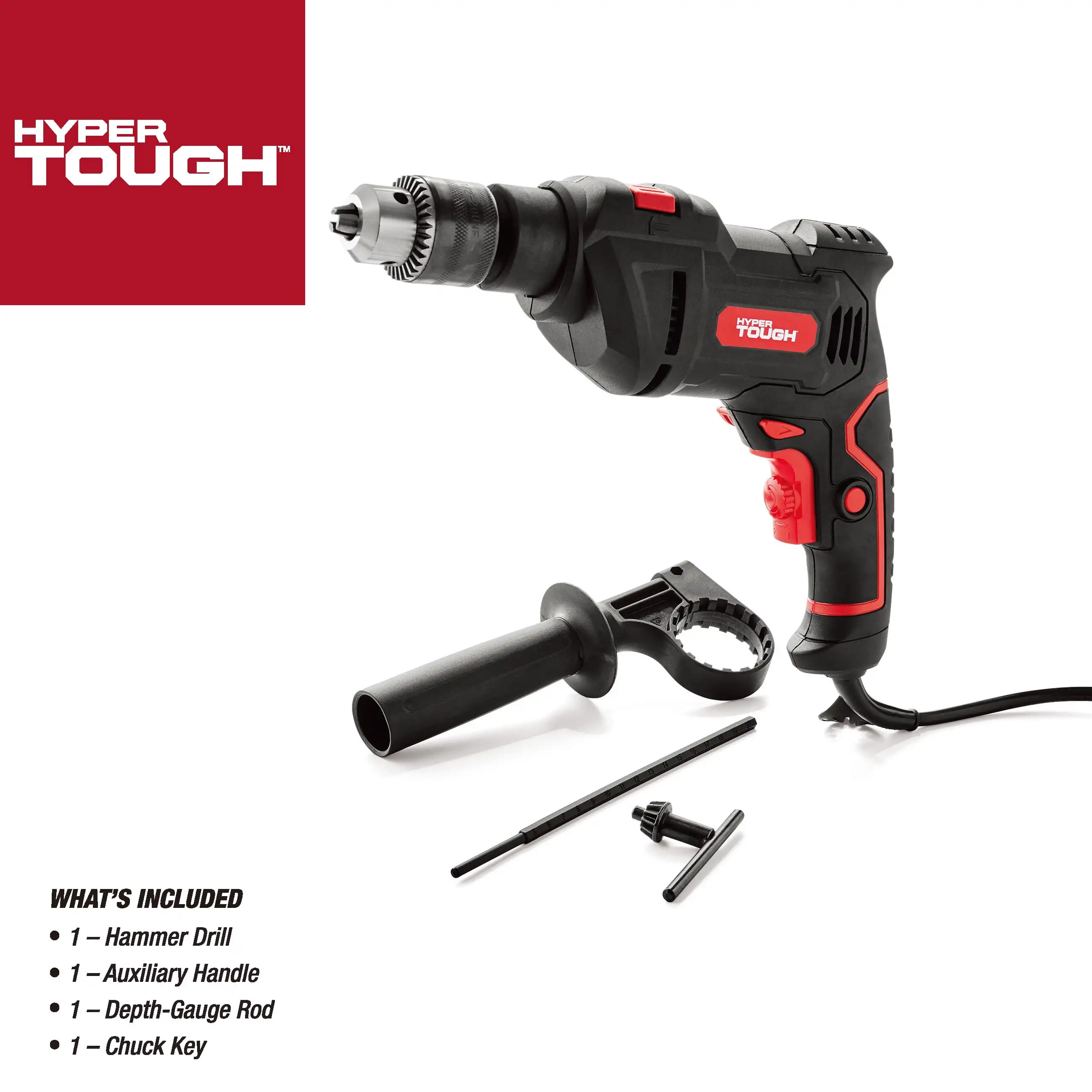 

6-Amp 1/2-inch Corded Hammer Drill, Keyed Chuck, 120 Volt,TD6HD