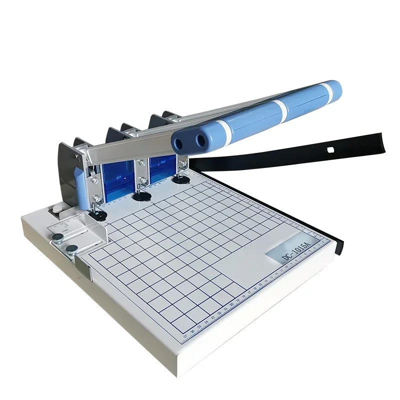 手動の3ホールベースファイルファイル、トリミングおよびパンチ可能なバインディングマシン、DC-1015A