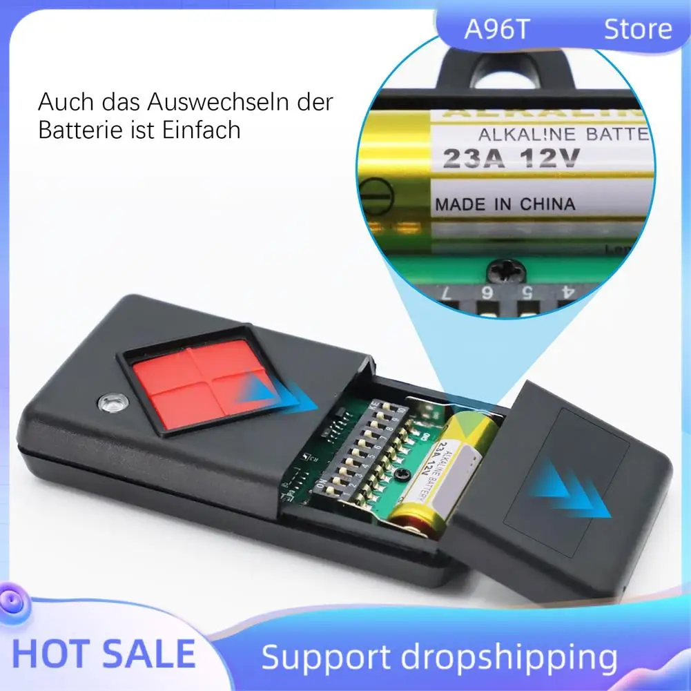 

A96T 27.015 Mhz Radio Remote Control Garage Door,Replacement Remote Control For Dicket Handheld Transmitter MAHS27-0