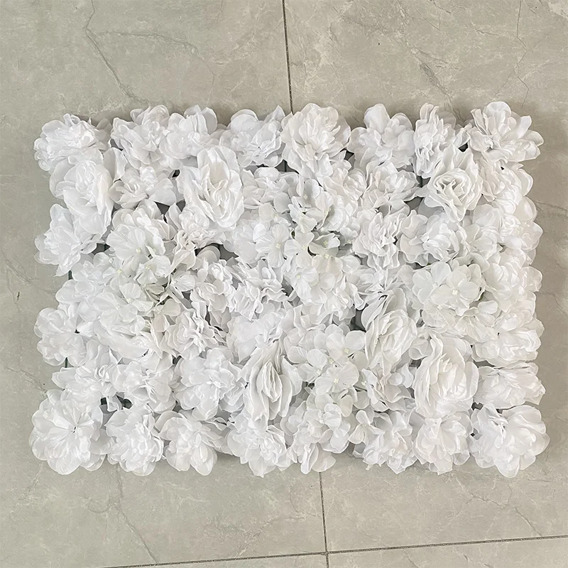 Roze Zijde Roos Bloem Muur Kunstbloem Achtergrond Paneel voor Bruiloft Baby Douche Verjaardag Thuis Feestdecoratie Kamer Decor