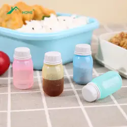 Refillable Mini Sauce Bottles Portable Ketchup Honey Salad Squeeze Bottles Dressing Dispensers For Lunch Box Kitchen Accessories