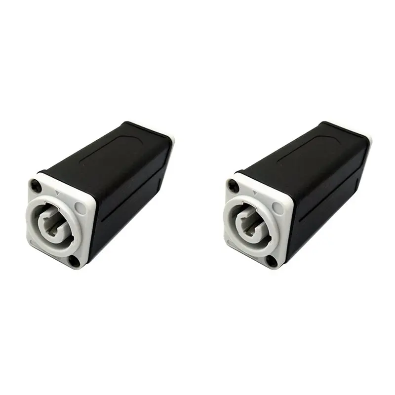 

AA60-2X LED Powercon AC Coupler Adapter Extender Connector High Quality Speakon Panel Mount Straight Adapter White To White