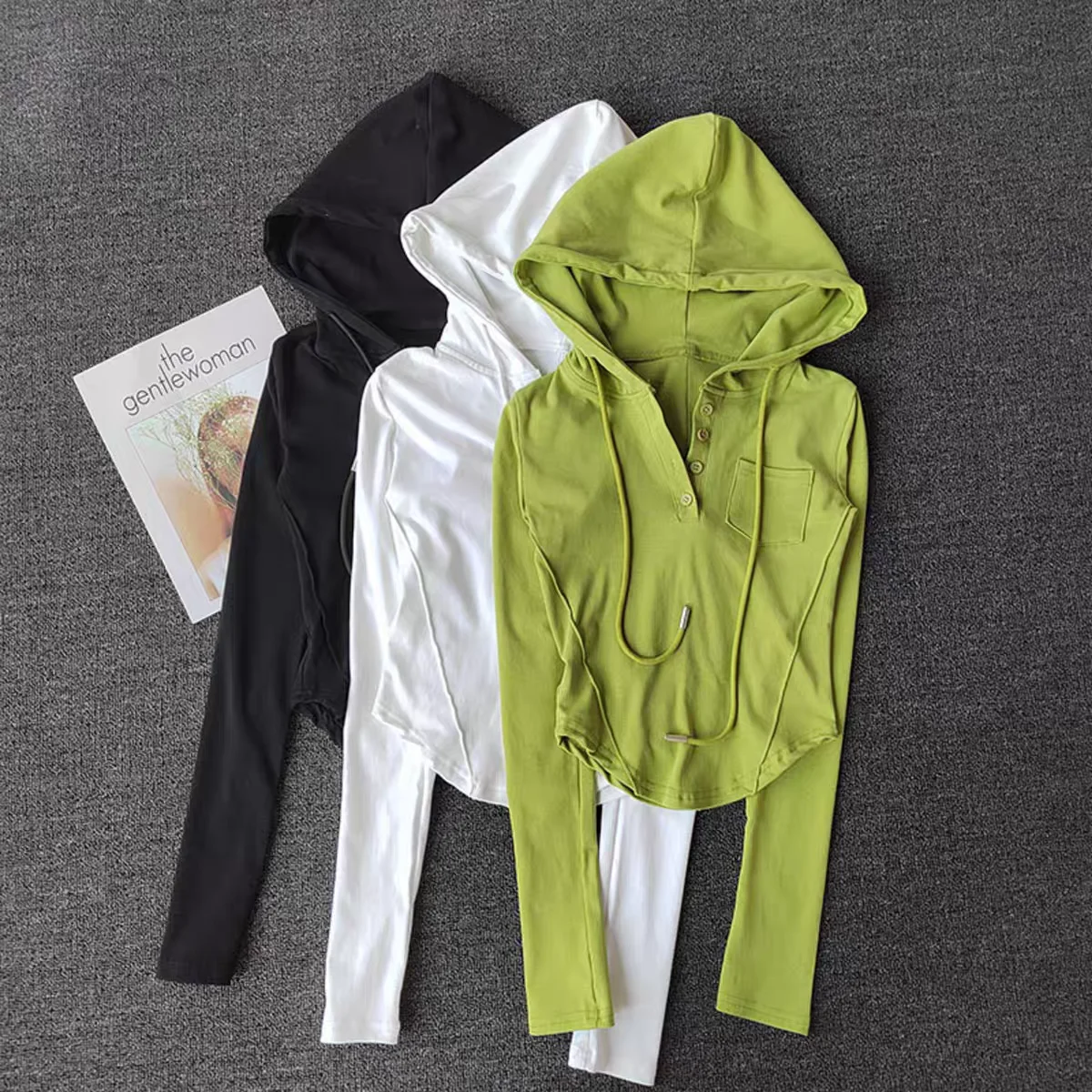 2026 Cocolotus spring summer sports yoga hooded fit shirt slim breathable quick dry run training tops soft cotton materials