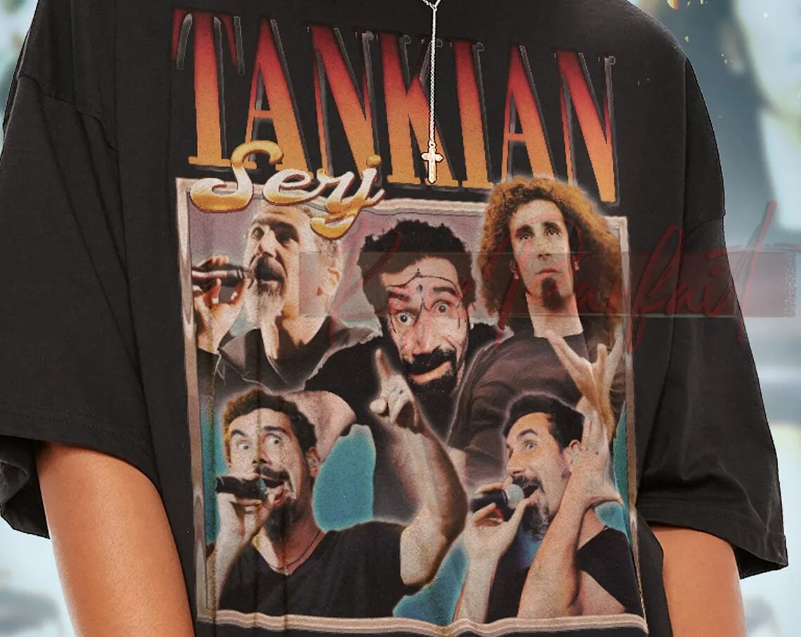 SERJ TANKIAN Vintage T-shirt - Serj Tankian Bootleg Tees Serj Tankian Fans Gifts Serj Tankian Retro Shirt Serj Tankian Kids Tee