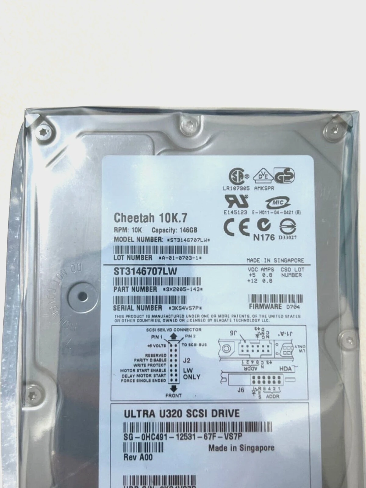 New  ST3146707LW 146GB 10K.7 3.5