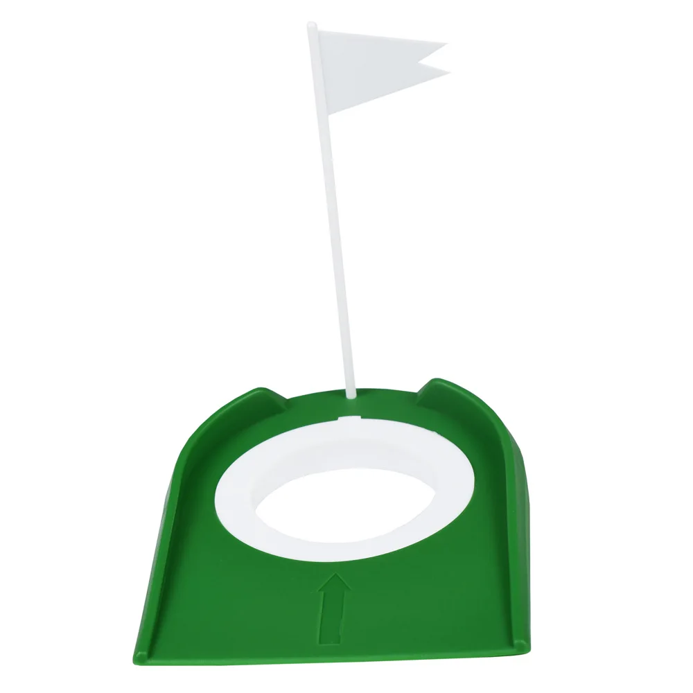 Indoor Golf Putting Trainer With Hole Flag Putter Green Practice Aid Home Yard Outdoor Training Aid Adjustable Hole Detachable