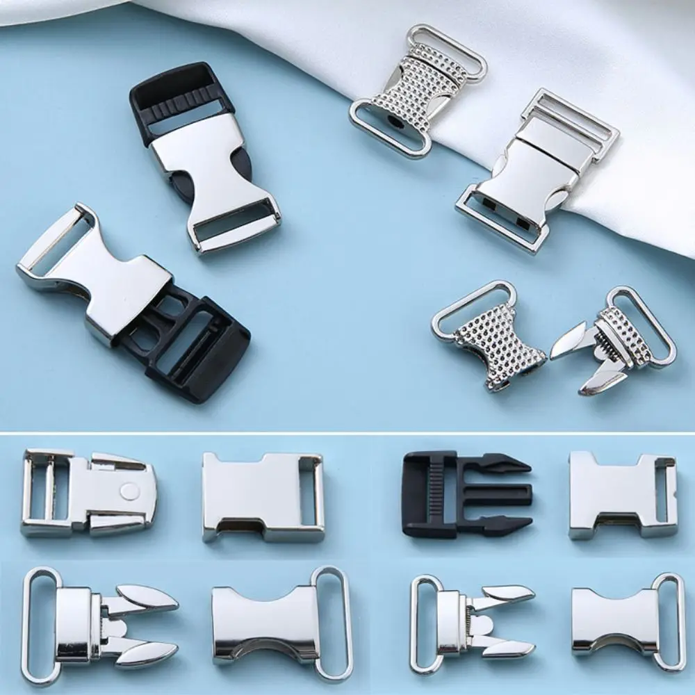 New Zinc Alloy Release Buckles Hardware 13mm/15mm/19mm/20mm/25mm Bag Lock Paracord Bracelet Buckles Outdoor Tool Parts