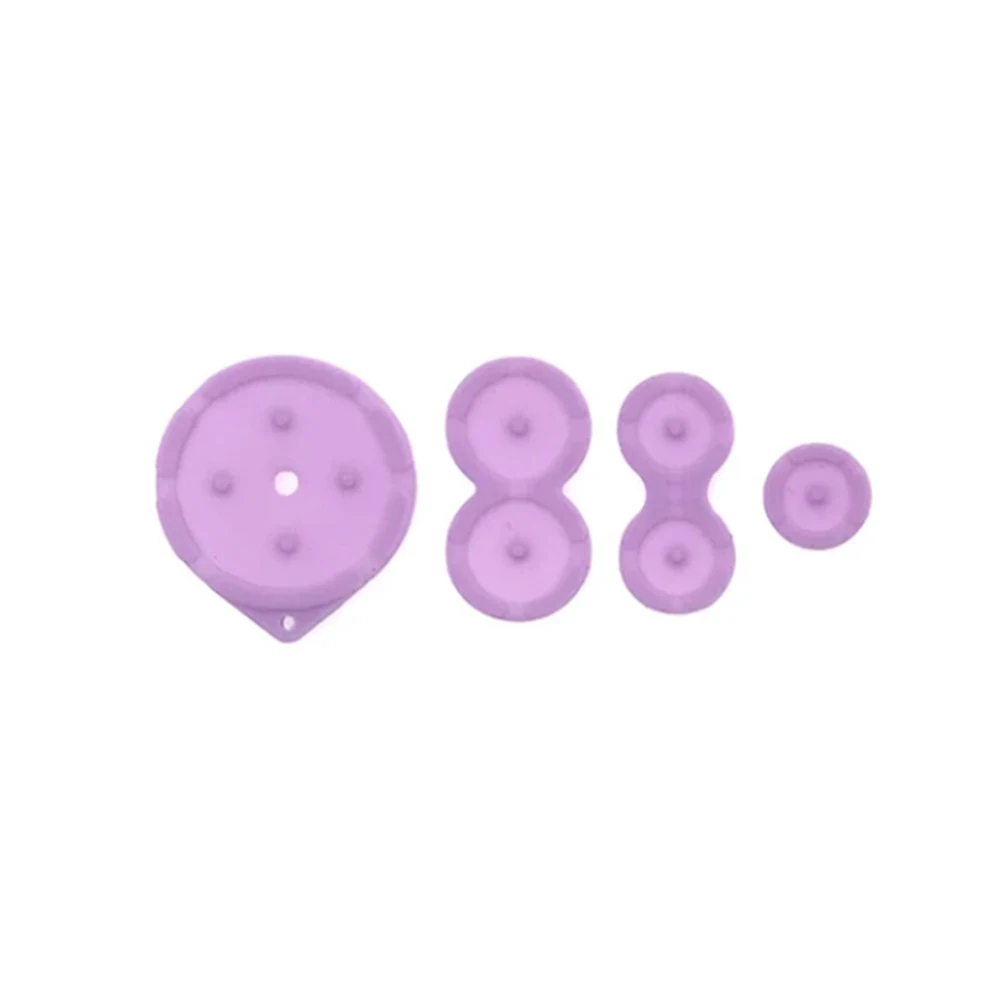 2/5Sets For GBA SP Rubber Buttons Contact Pads Silicon Hing & Screws Cover Buttons Rubber For GBA SP Housing Shell Repair view 4