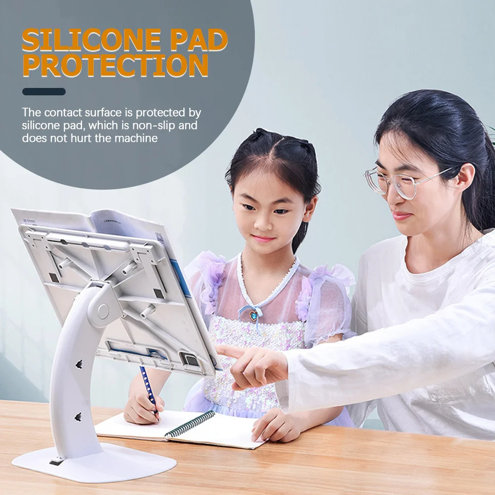 

Laptop Stand Multipurpose Pc Holder Ergonomic 4-Gear Adjustable Non-Slip Silicone Pad Stable Foldable Travel Book Riser Cooling