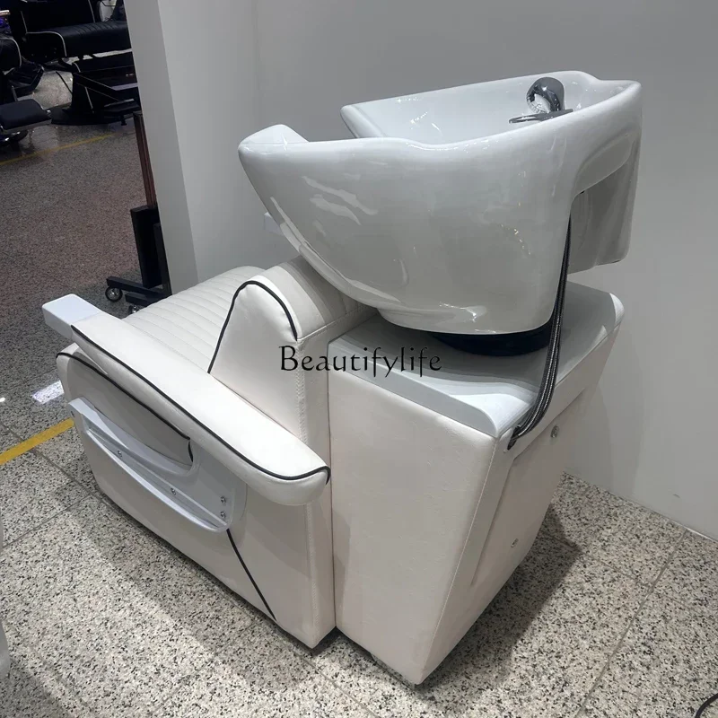 Shampoo Chair for Hair Salon Hairdressing Beauty Flush Shampoo Sitting Chair Punch Household