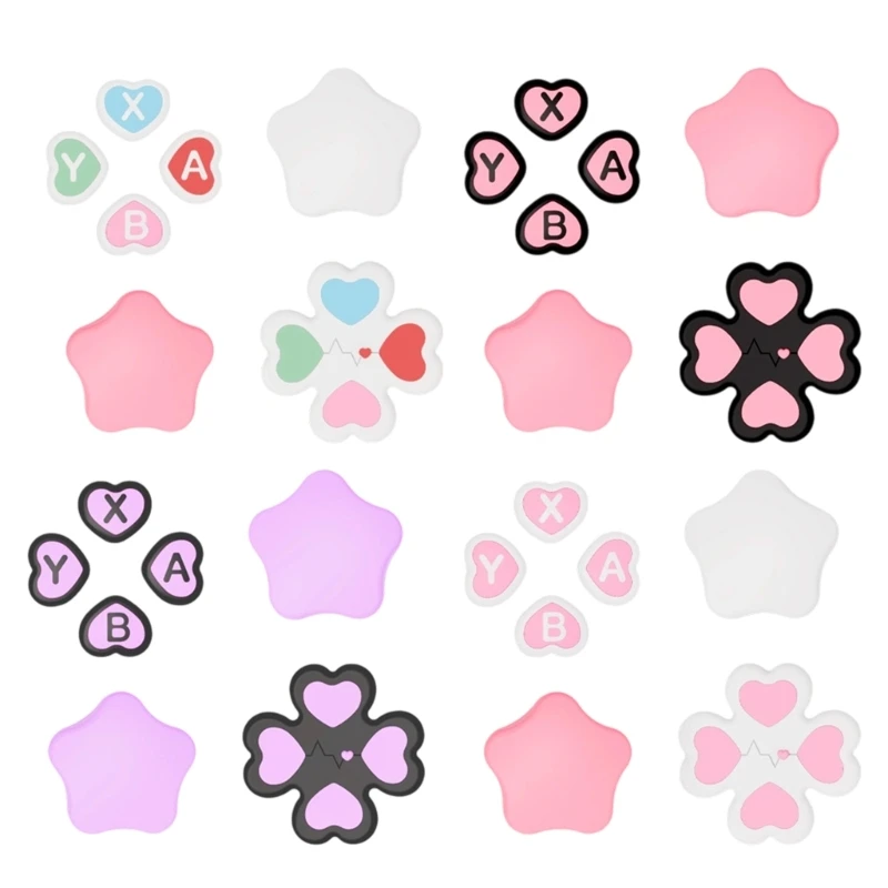 Q5wa confortável garra polegar joystick Caps protetor Button Pad aprimorando para NSW2