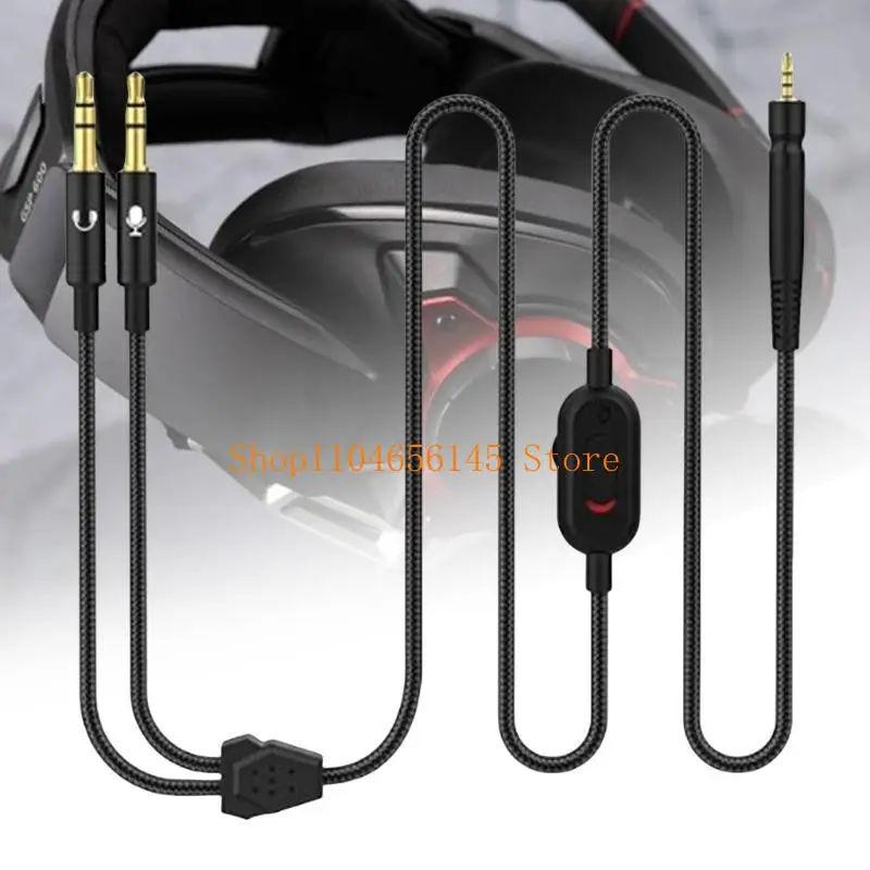 5ASD براعة استبدال ستيريو كابل لـ Gamezero/GameOne/GSP500/GSP600/GSP350/PC37X مع ضابط أحجام الميكروفون المضمونة #3