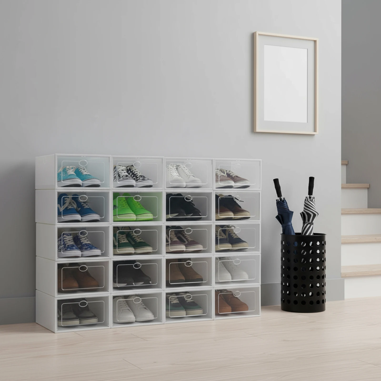 20 Stück stapelbare Schuhaufbe – Shoe Box Display Bewertung und Preis