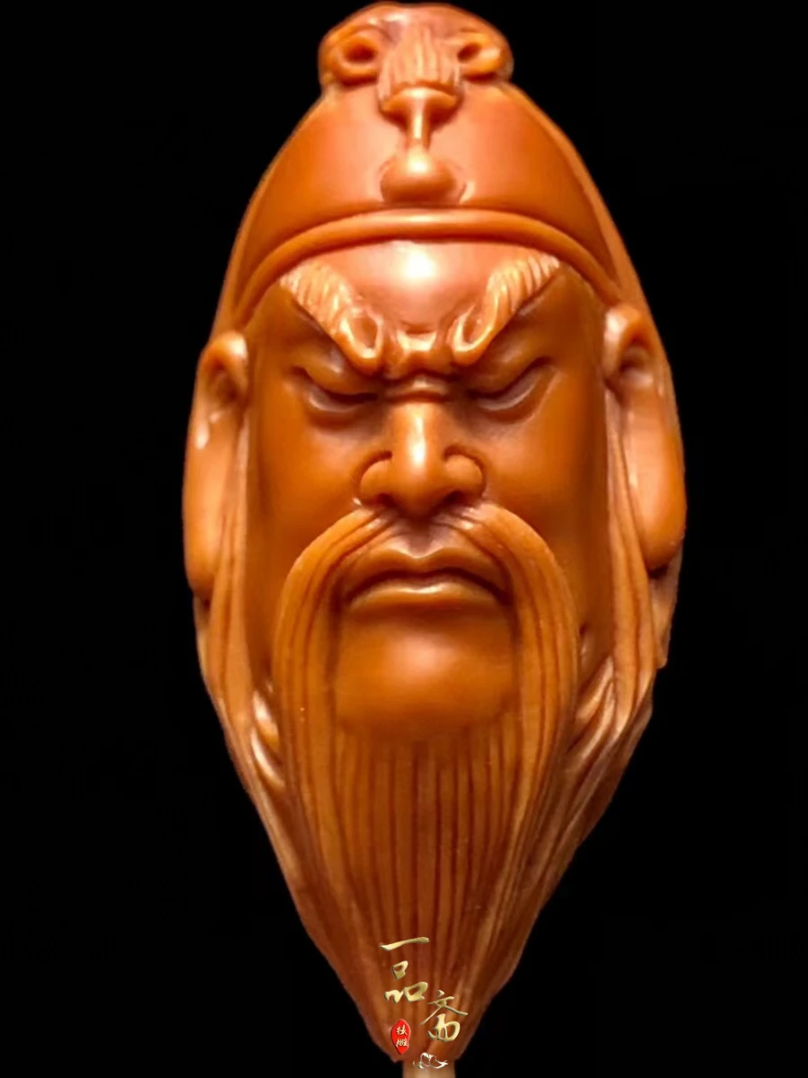 Guan Erye Pendant Olive Nuclear Single Seed Carving Wu God of Wealth Guan Yu Guan Gong Car Pendant Hand Twist Wen Play Handle