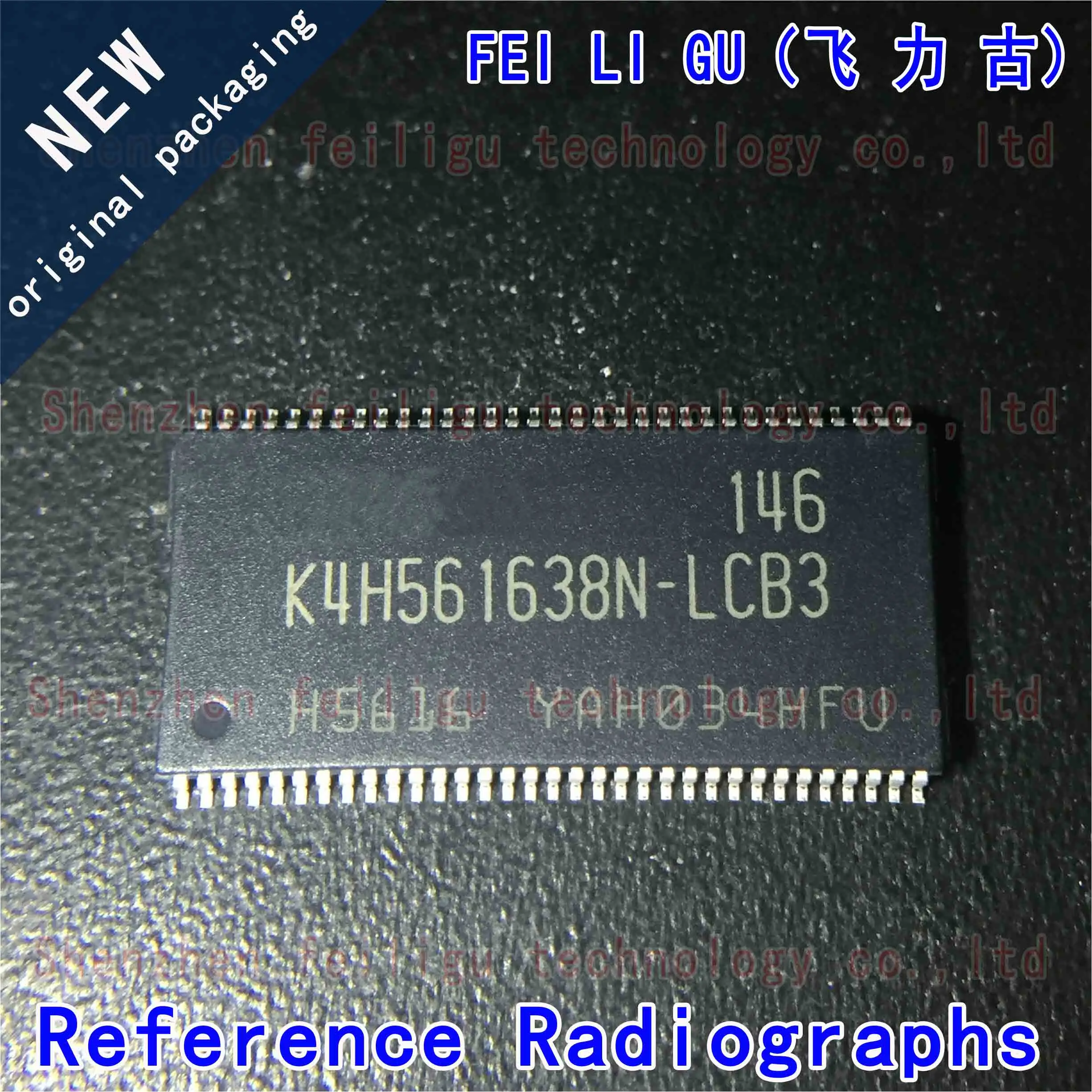 

1~30PCS 100% New Original K4H561638N-LCB3 K4H561638N Package:TSOP66 DDR DRAM Memory Chip