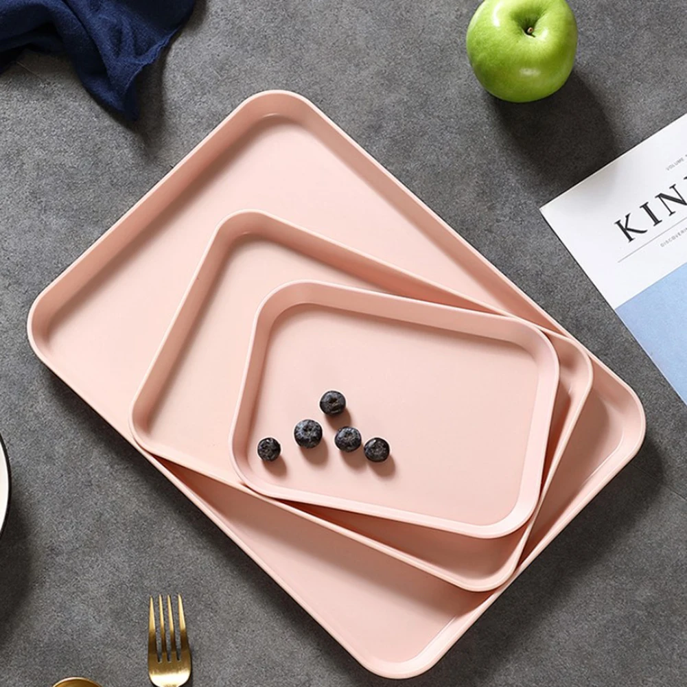 For Dinner For Fruit Rectangular Storage Tray Kitchen Use Home Use Large Size About 320g Heightened Edge Design
