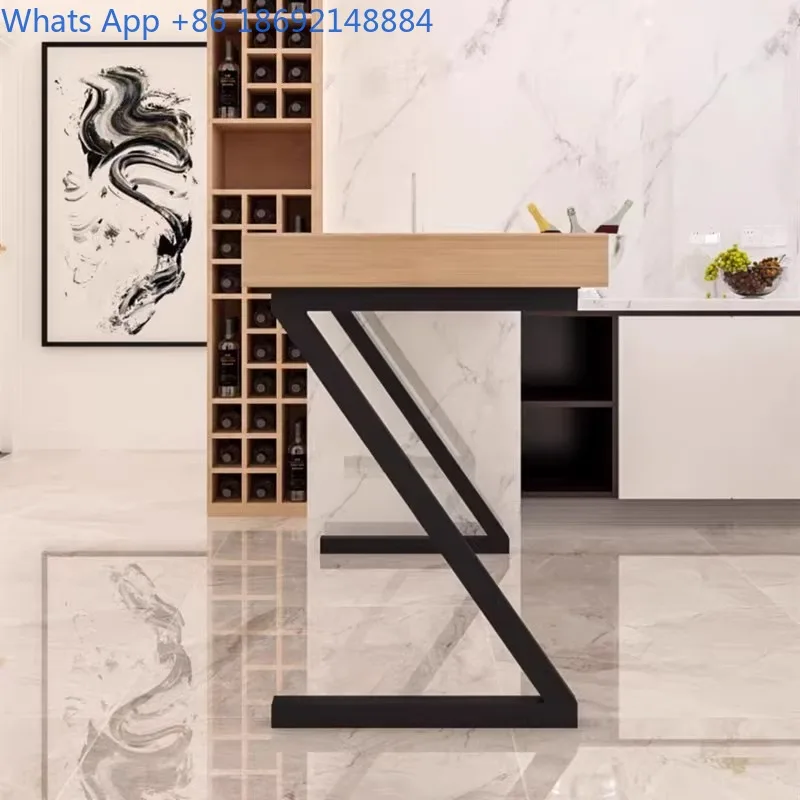 

Modern Minimalist Iron Art Z-shaped Table Leg Bar Counter Support Leg Bracket Dining Table Leg Bracket Office Desk