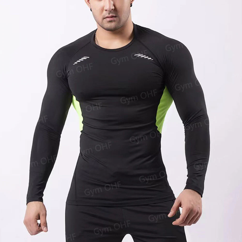 Kompression T Shirt Mann Quick Dry Lauf Gym Fitness Enge Sportswear Sommer Atmungsaktive Spinne Kurzarm T Shirt Männer 2099 – Detail 40