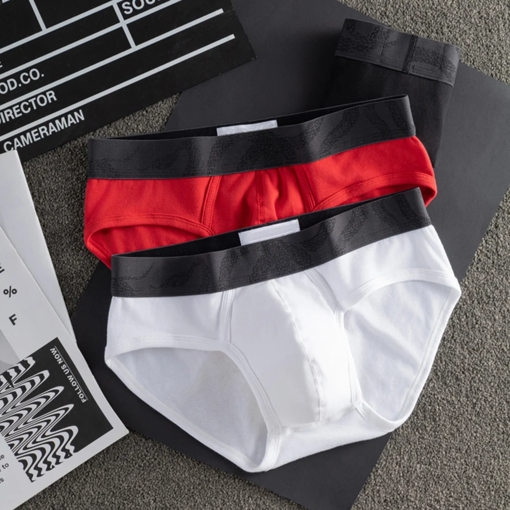 

Breathable Pouch Men's Cotton Briefs Classic Style Briefs Comfortable Casuals Elastic Fit For Active Lifestyle