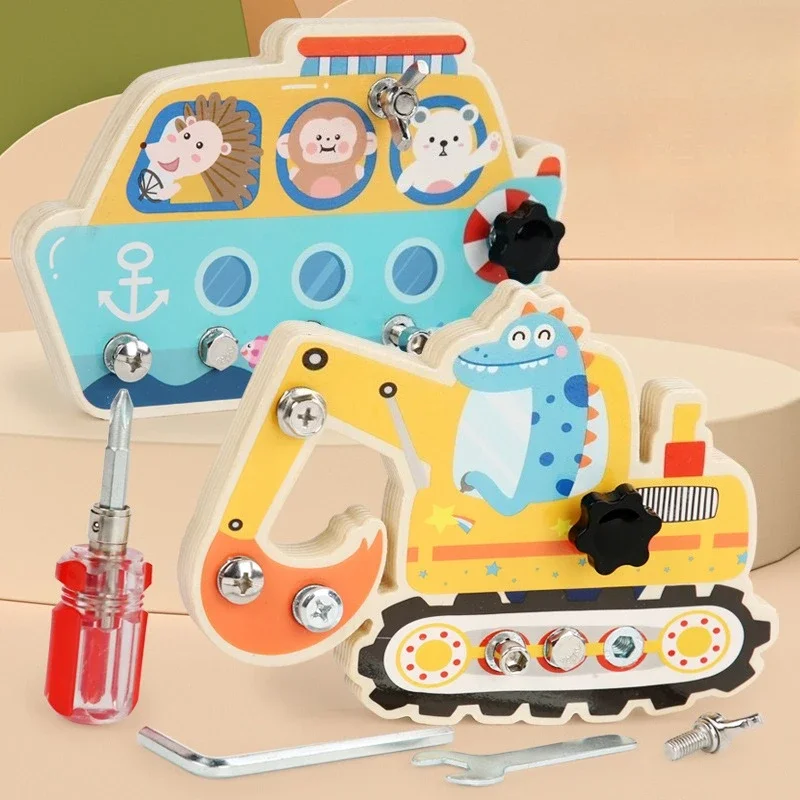 criancas-educacao-precoce-brinquedos-parafusos-e-transporte-navio-reparador-placa-sensorial-de-madeira-para-presentes-de-natal-da-crianca