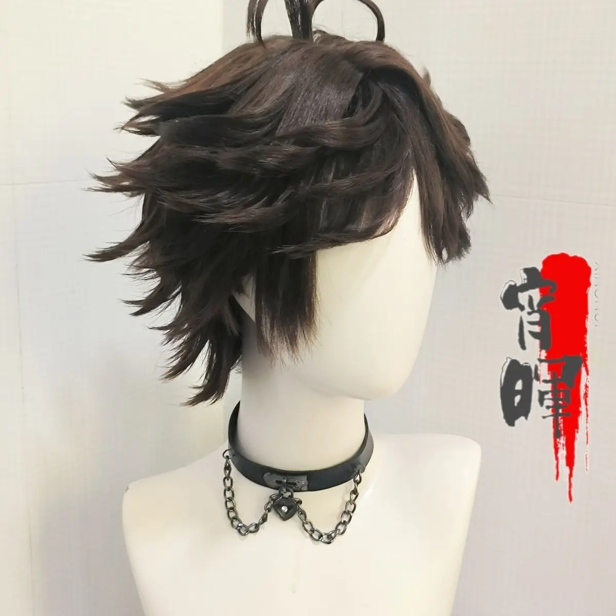 styled Oikawa Tooru Wig Short Scalp Wig Brown Wig Cosplay Anime Haikyuu!! Customized Wigs Heat Resistant Synthetic Wig Halloween