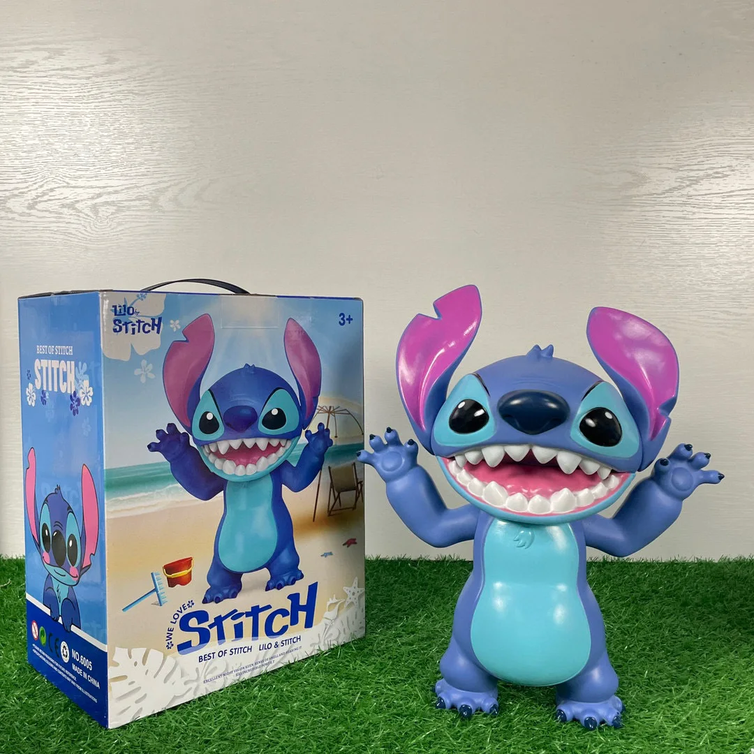 

35cm Cartoon Figure Lilo & Stitch Toy Standing Posture Stitch Movable Doll Desktop Decoration Toy Model Statue Gift