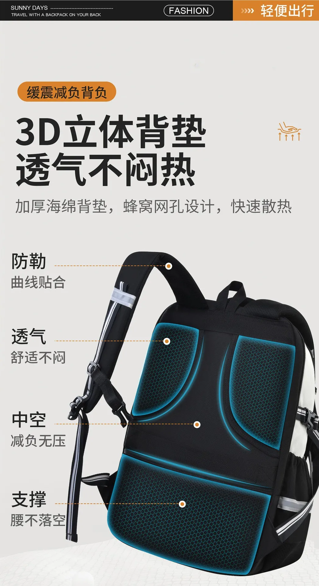 Laptop Backpack for Middle School Students,Casual Style Computer Bag for Teens Boys Girls,  Durable School Daypack with USB Port