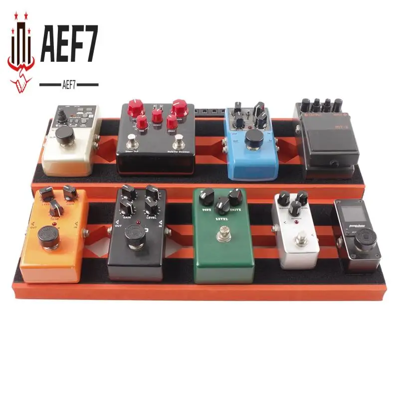 

AEF7-Guitar Pedal Board Non-Slip Pedal Board Musical Instrument Accessories Guitar Effects Pedalboard Pedal